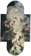 Mikhail Vrubel Chrysanthemums, 1894 oil painting reproduction